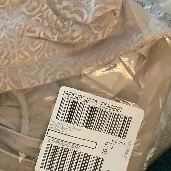 New Breezies Wild Rose Seamless Support Bra Sz 36DD warm beige - Picture 4 of 4